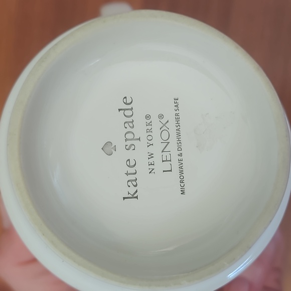 FREE W/ PURCHASE Kate Spade LENOX White Black Polka-dots Coffee Mug~ Great GIFT~ - Picture 3 of 6